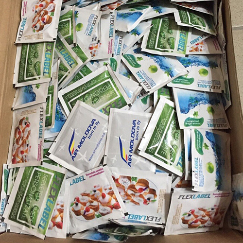 Finished single-use wet wipe sachets